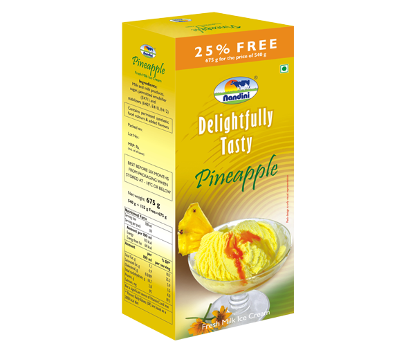 Family Pack Fresh Milk Ice Cream - Pineapple